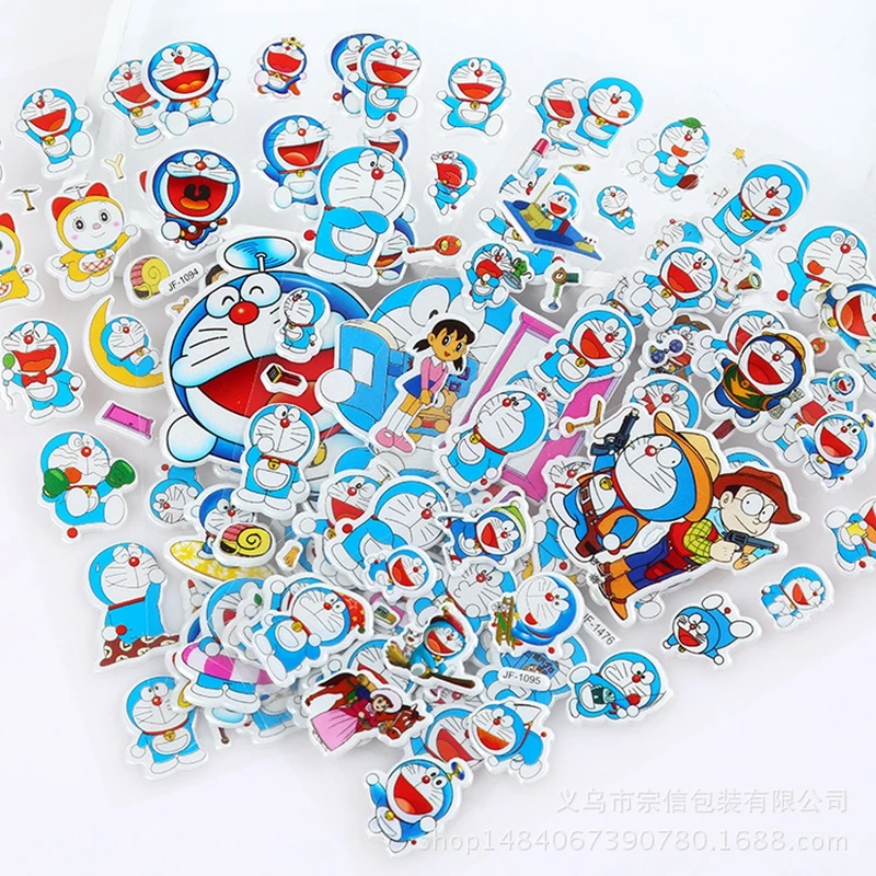 

Cartoon Doraemon Stickers Kawaii Children Stationery Office DIY Kids Decorative Creative Diary Label Scrapbook Sticker Girl Gift