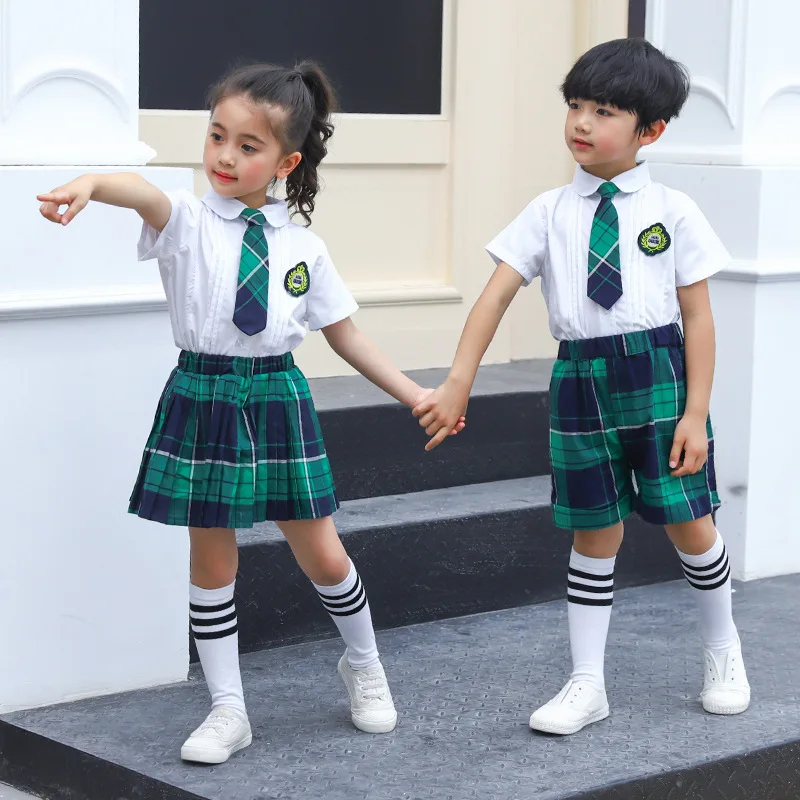 

Brother Big Sister Matching Outfits 2018 Children's Clothing Sets School Uniform British Style Family Matching Outfits Clothes