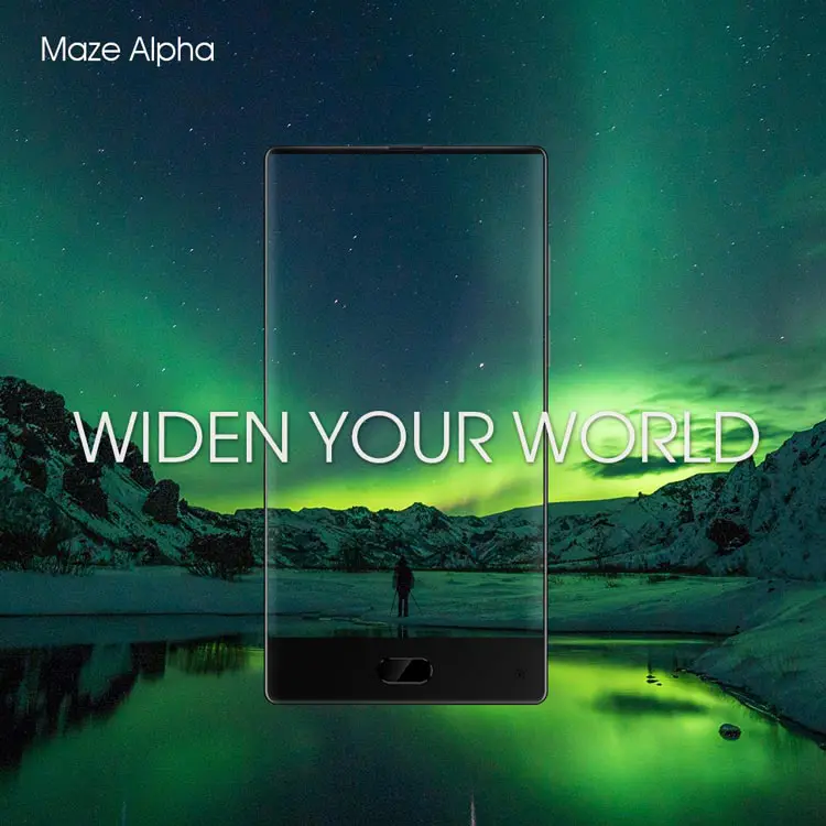 MAZE ALPHA 6GB RAM 64GB ROM MTK Helio P25 2.5GHz Octa Core 6.0 Inch 2.5D Corning Gorilla Glass LG FHD Screen Dual Camera Android 7.0 4G LTE Smartphone