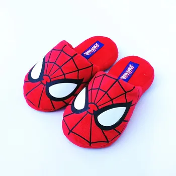 

Hot Parent-child Cartoon Spider-man Slippers Kids Children Cotton Home Shoes Autumn Winter Warm Non-slip Indoor Enfant Pantoufle