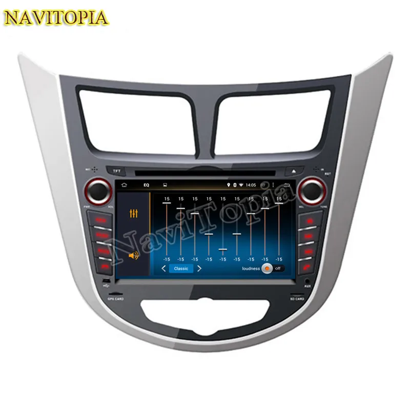 Sale Octa Core 4G+64G Android 9.0 Car DVD Multimedia Player for Hyundai Accent Blue 2011- for Accent WIT Hatchback 2011 2012 2013- 6