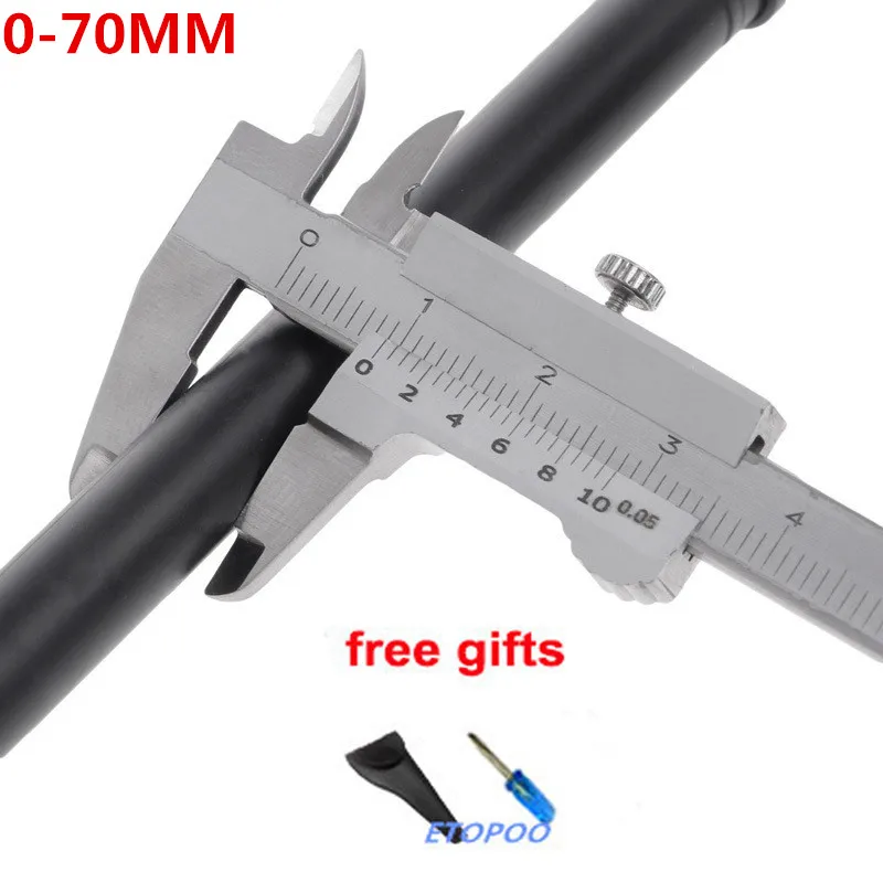 70mm 100mm 150mm 200mm 300mm Vernier Caliper Carbon Steel Caliper Gauge Micrometer Pie De Rey Paquimetro Measuring Tools - Цвет: 70mm