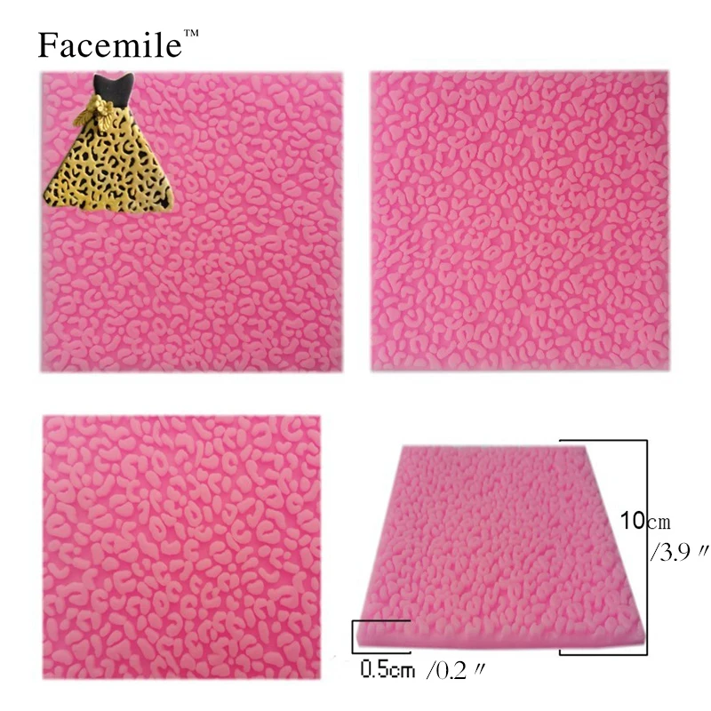 Facemile 5 шт./компл. кружевной каймой коврик для украшения торта текстура силиконовые формы для выпечки инструменты для кексов, помадки формы для шоколада