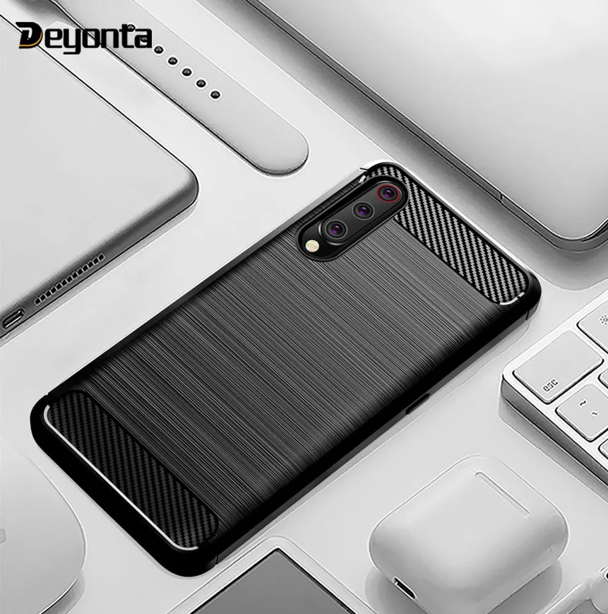 

Deyonta Carbon Fiber Case For Xiaomi Mi 9 8 SE A2 Lite 5X 5C Play 6 Plus Cases PocoPhoone F1 Cover for Xiaomi Mi Mix 2S Max 2 3