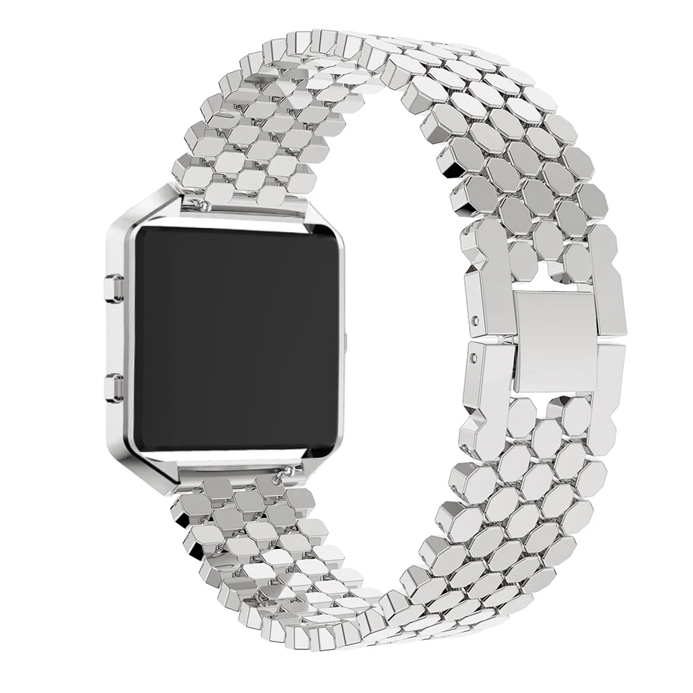 Для Fitbit Blaze Stailess стальной ремешок Ремешок Замена Браслет 2в1 металлический с