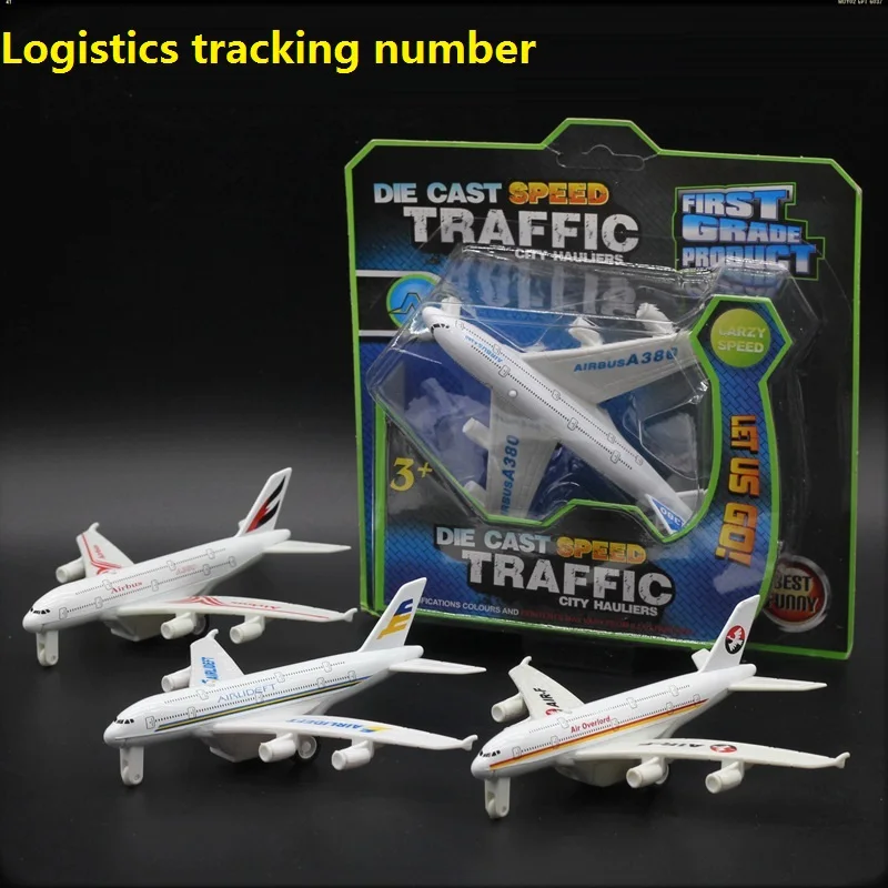 Best 5 Styles 14cm Alloy Metal Emirates Airlines for A380 Airplane Model Pull Back Airbus A380 Airways Plane Model Aircarft Toy Gift