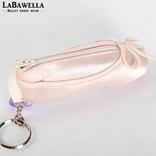 professional women souvenir ballerina satin ballet pointe shoe purse keyring girls wallet ballet key ring gifts key chain DT009B