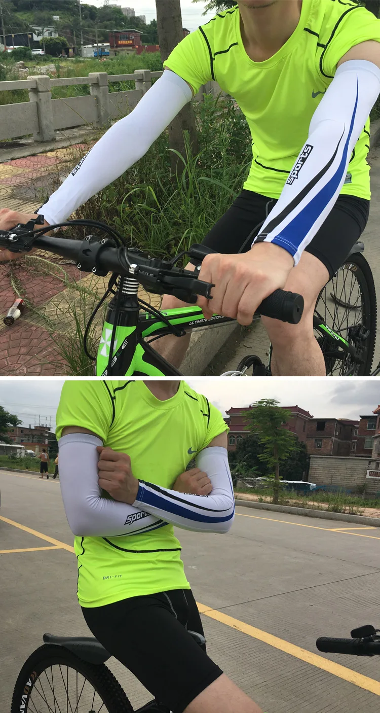 1Pcs Ice Arm Warmers Sunscreen Riding Sleeves Men And Women Summer