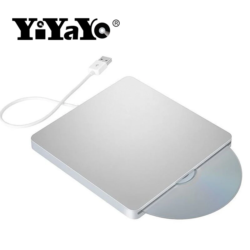 YiYaYo Bluray привод Внешний DVD RW горелка Писатель слот нагрузки 3D Blue-ray Combo USB 3,0 BD-ROM плеер для Macbook Pro Mac ноутбука
