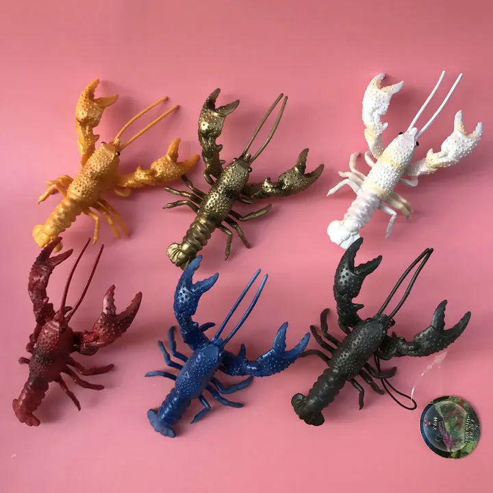 pvc figure lobster toy model 6pcs/setin Action & Toy Figures from Toys
