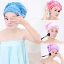 4 цвета Прекрасный душ Hat Романтический бантом Коралл vevet сильное поглощение воды волосы сухие душ Для ванной шапки