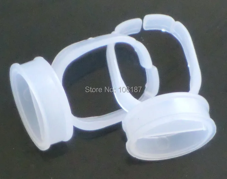 

50Pcs /lot L Size Permanent Makeup Tattoo ink Holder Rings Permanent Makeup Easy Ring Ink Container/Cups Caps Tattoo supplies