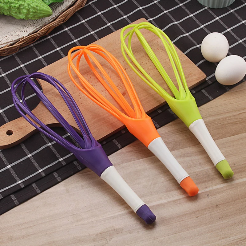 1PC Food Grade PP Egg Beaters Multifunction Whisk Mixer for Eggs Cream