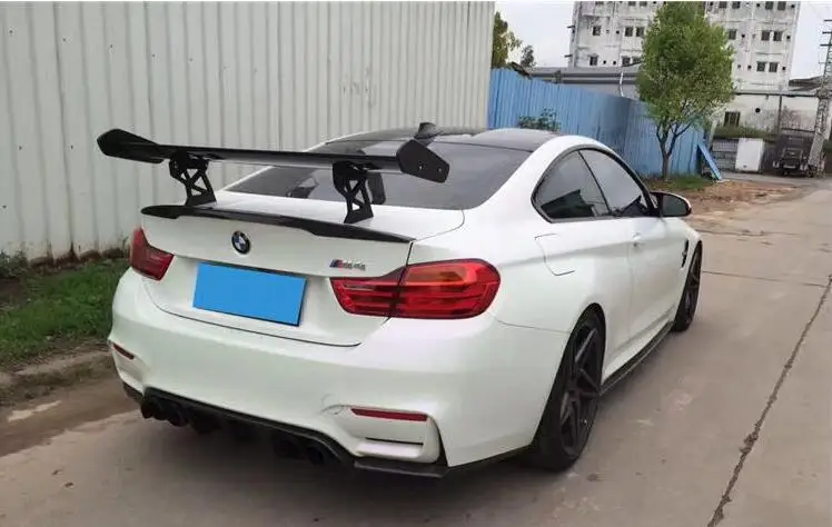 Углеродное волокно заднего крыло багажника спойлер Подходит для BMW M2 F87 M3 F80 M4 F82 2014