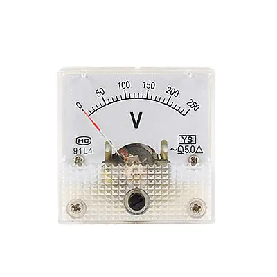 91L4 AC 0-250V Voltage Analog Panel Meter Mini Voltmeter 