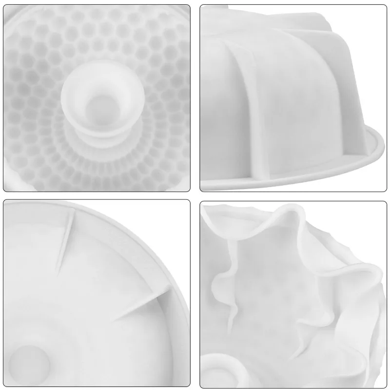 3D силиконовая форма круглая сетка для выпечки лоток торта DIY инструмент