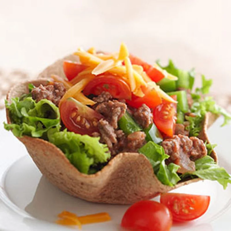1pc 6 Tortilla Pan Set Nonstick Taco Salad Bowl Baking Mold Kitchen Tool Black 2019 new