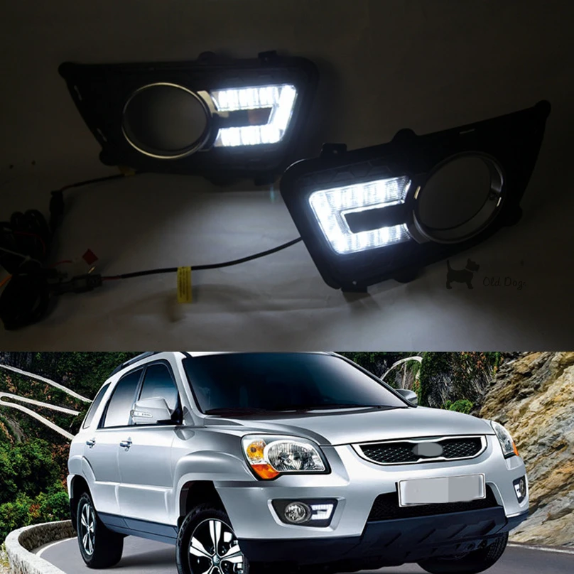 wholesale car styling For KIA Sportage 20092012 LED DRL Daytime