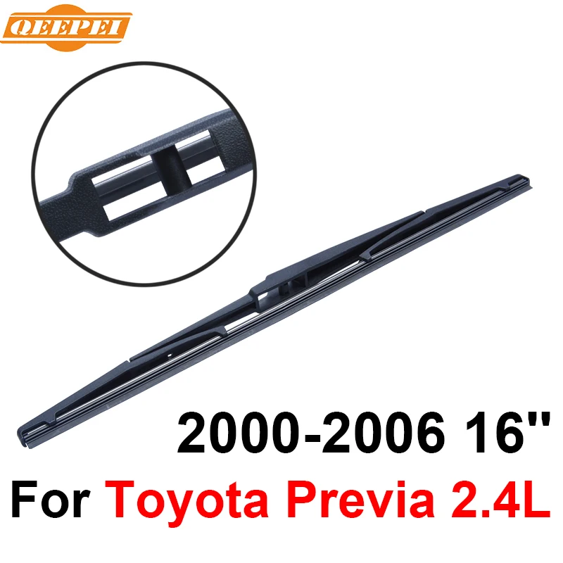 QEEPEI Rear Wiper Blade No Arm For Toyota Previa 2.4L 2000 2006 16'' 3