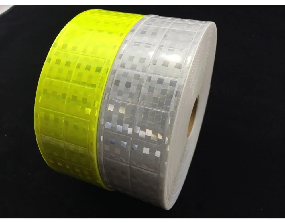 

5cm pvc reflective tape small square shape flashing reflective at night safety clothing accessories