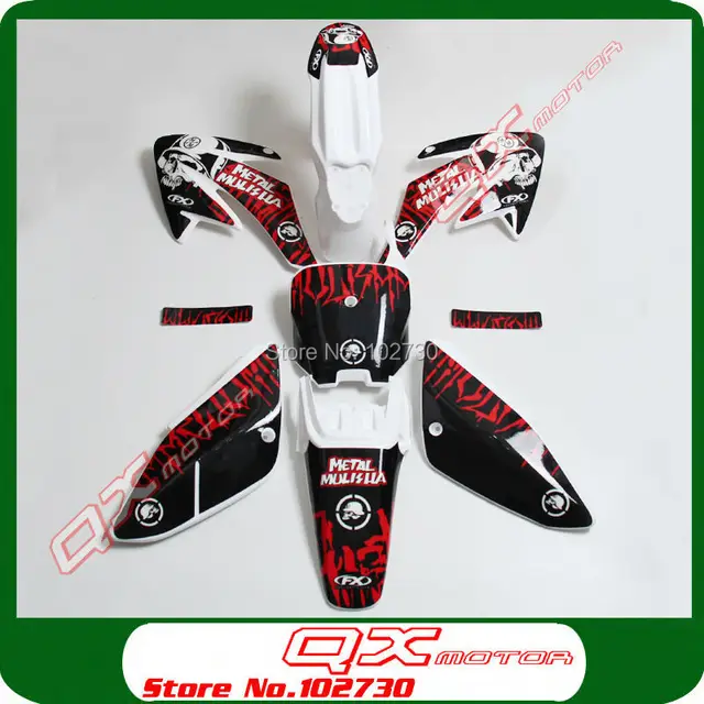Buy Pit bike Dirt Bike Body CRF70 Plastic kit +3m
