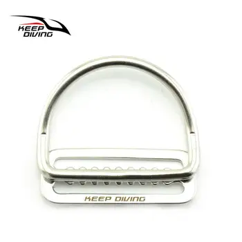 

316 Stainless Steel Bend D Ring Water Sport Simming Diving Buckle