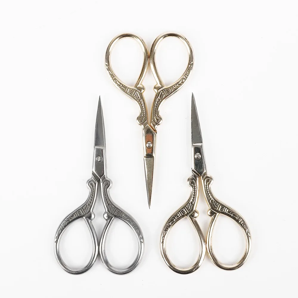 Прочные винтажные классические ножницы для вышивания из нержавеющей стали, ножницы для дизайна ногтей аиста, ножницы для птиц, инструменты для укладки 1 шт