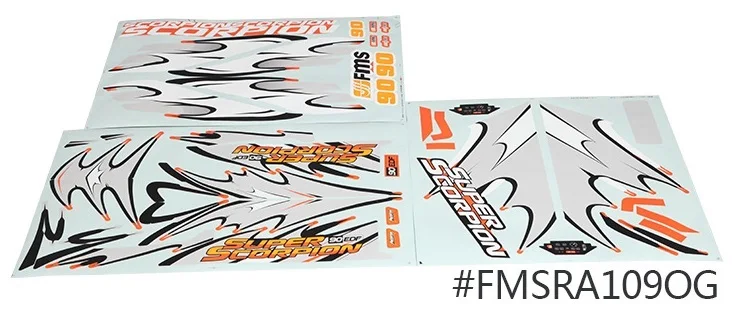 FMS-90mm-Scorpion-RC-Jet-sticker-orange