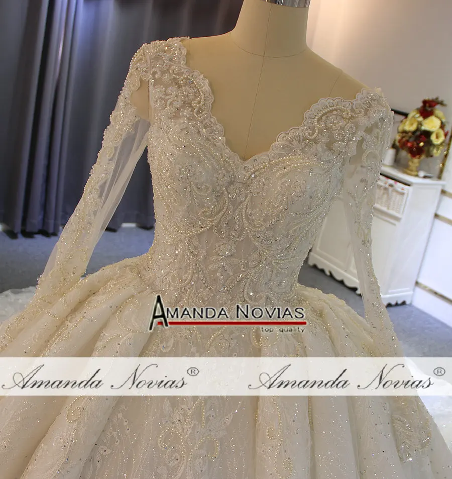 Robe de soiree, свадебное платье, полностью Расшитое Бисером, сверкающее, свадебное платье, высокое качество, настоящая работа