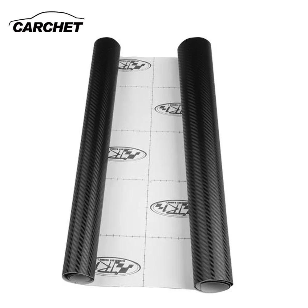 

CARCHET Vinyl Car Wrap 150*45cm 3D Carbon Fiber Sheet Roll Film Car Stickers Decorative Film Paper Waterproof Car Styling