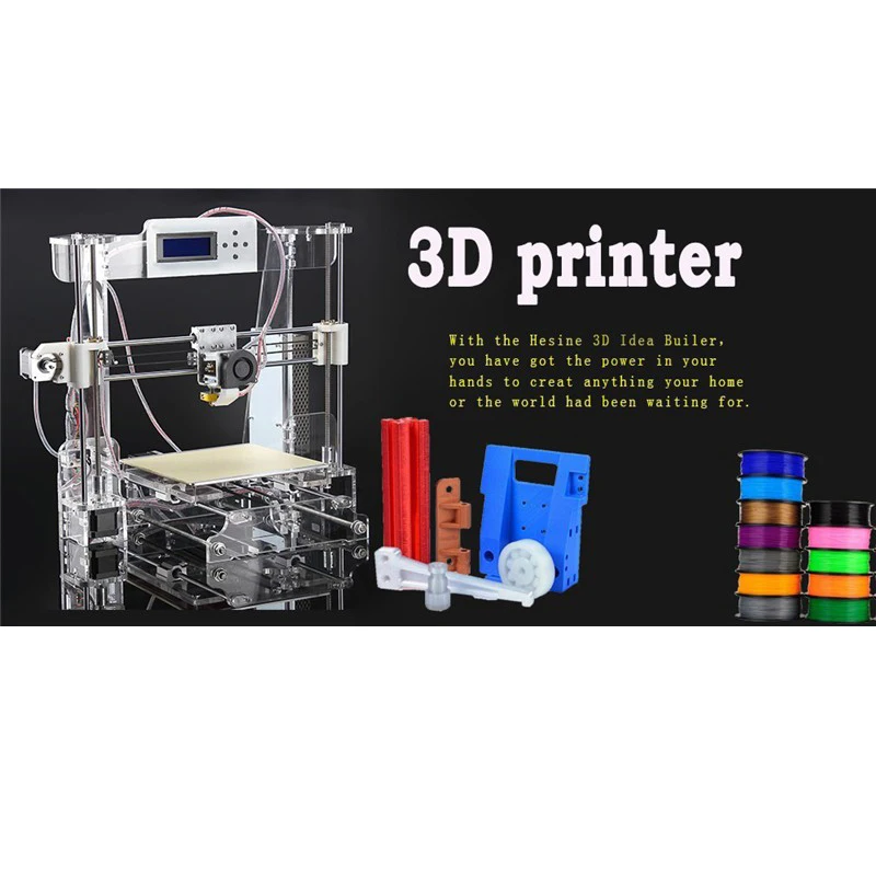 OMNI Print Size 220*220*240mm Reprap Prusa i3 3D Printer DIY kit 1 Roll Filament 16GB SD card LCD ,EU,UK,USPlug