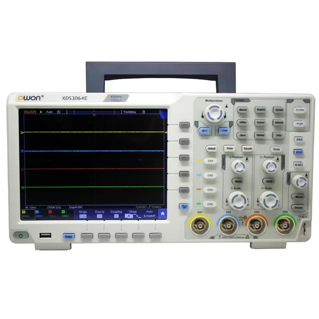 Best Quality OWON XDS3064E 60MHz 4CH 8 bits Touchscreen Low Noise Digital Oscilloscope  XDS3064E