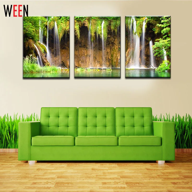 Cucina Vernice Verde Acquista A Poco Prezzo Musica 3 Pezzo Muro Dipinto Su Tela Astratta Home Decor Nero Brucia Chitarra Pop Art Quadri