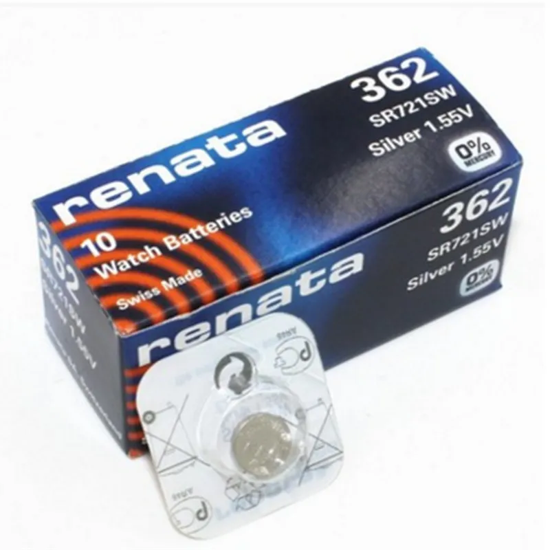 5pc renata Silver Oxide Watch Battery 362 SR721SW 721 1.55V 100% ...