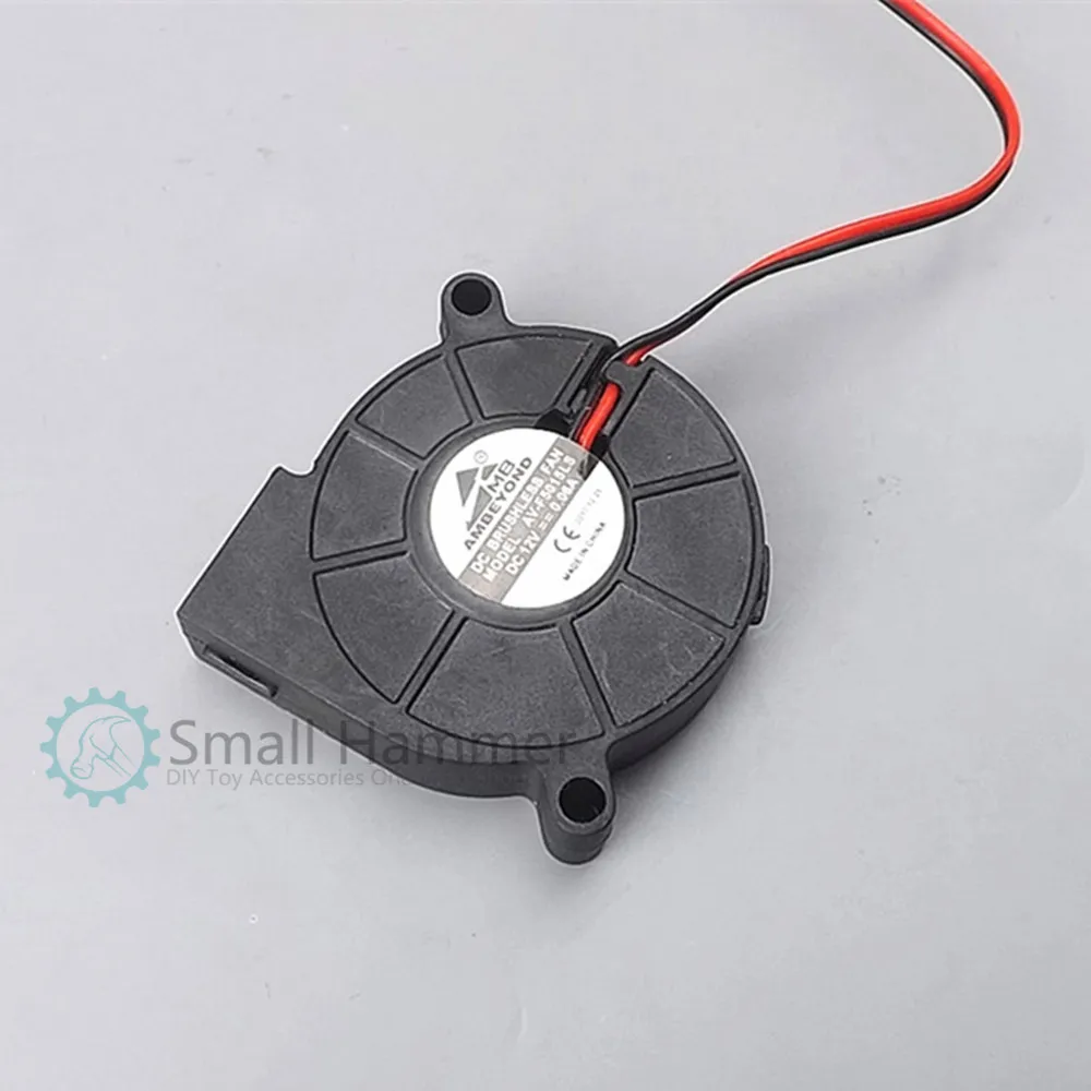 

2pcs DC12V exhaust fan centrifugal turbine fan cooling micro blower 5015 worm gear fan