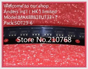 

50pcs/lot MAX8881EUT33+T MAX8881EUT33 MAX8881 IC REG LDO 3.3V 0.2A SOT23-6
