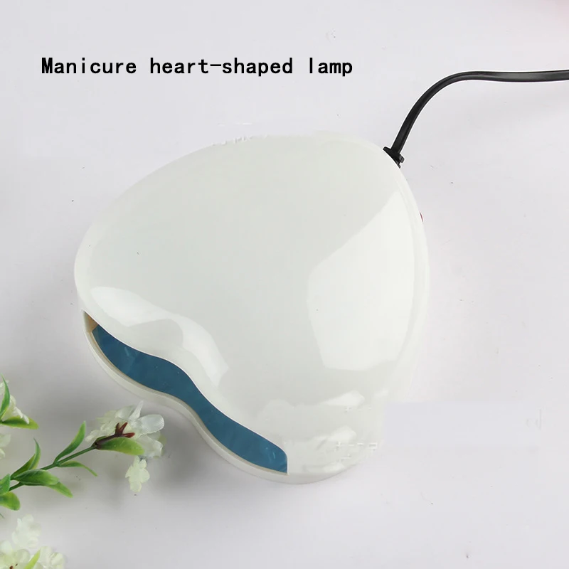 

High-quality Heart Shaped LED / UV Light Therapy Lamp Nail Dryer Heart Shaped Nail Art Tools DIY Manicure appliances