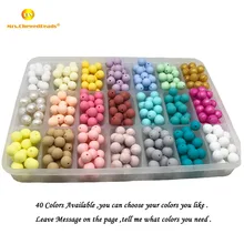 Силиконовые бусины 10 мм/12 мм/15 мм Детские разноцветные бусины пищевого качества для кормления жевательные круглые силиконовые бусы BPA бесплатно DIY Изготовление ювелирных изделий