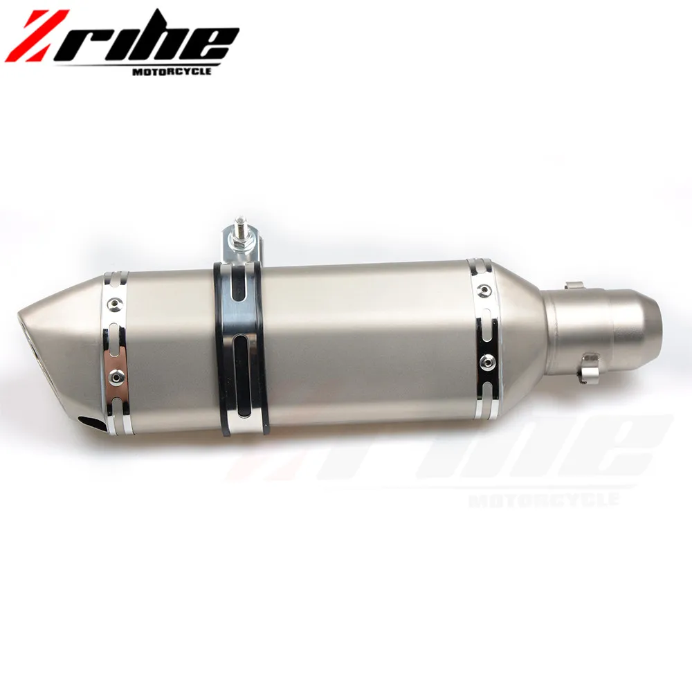 for honda  51MM Universal Motorcycle Exhaust Pipe Moto Muffler Escape Pipe With DB Killer Pit Bike For Kawasaki ER6N CB400