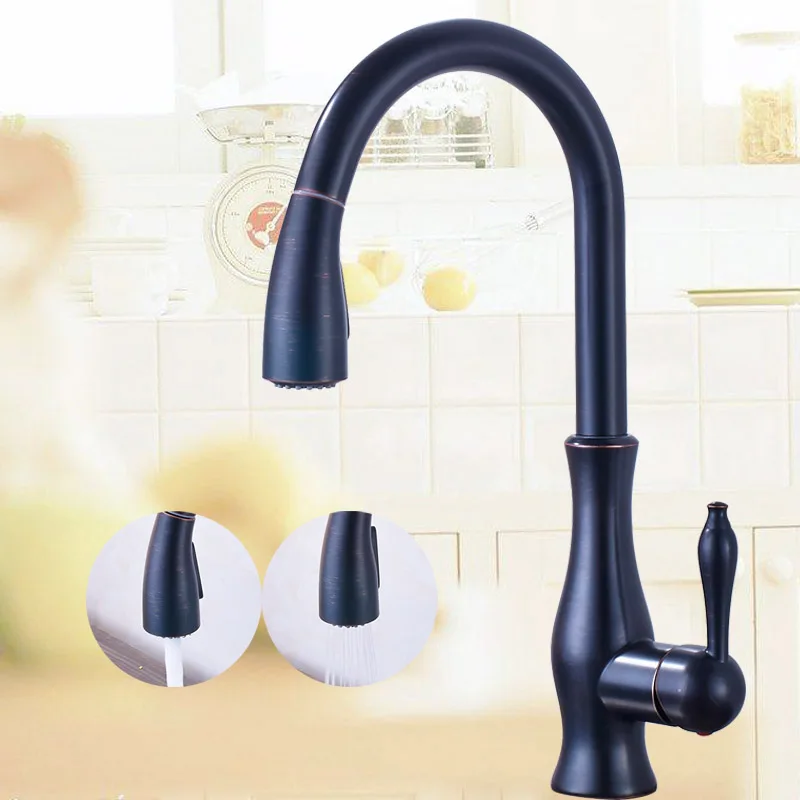 Black kitchen Tap