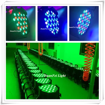 

4pcs/lot High bright indoor led dj par 64 led 54x3W led par rgbw dmx high quality led par cans