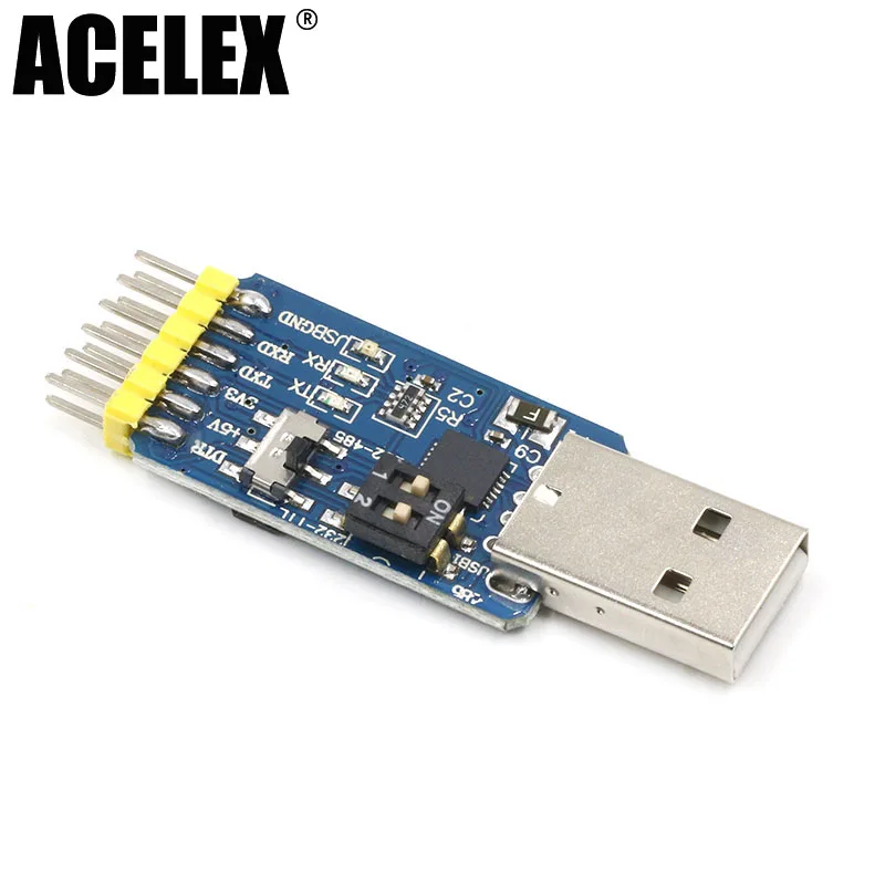 6 in 1 CP2102 USB to TTL 485 232 Huzhuan 3.3V / 5V compatible Six multifunction serial module | Электроника