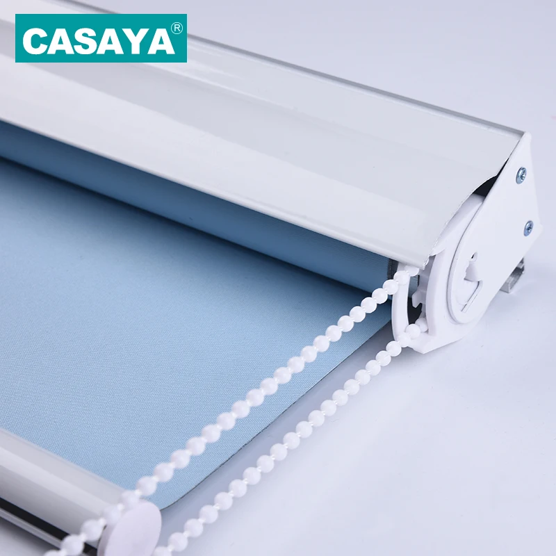 

CASAYA Heavy Duty Roller Blinds with Dust Cover Easy Cleaning Window Blinds Blackout Curtains for Office Bed Living Room 1mx1m