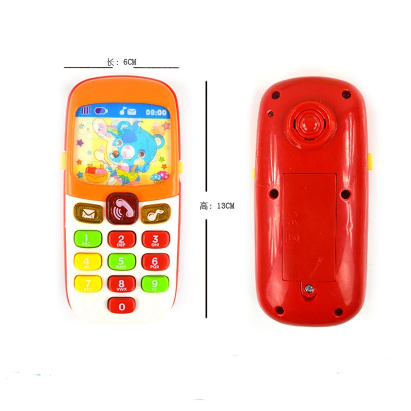 1 шт. электронный телефон для детей детский мобильный Elephone обучающая музыкальная машина игры игрушки для детей цвет случайным образом