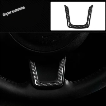 

Lapetus Accessories Interior Steering Wheel Shape U Decoration Strip Cover Trim Fit For Jaguar XE 2016 2017 2018 2019