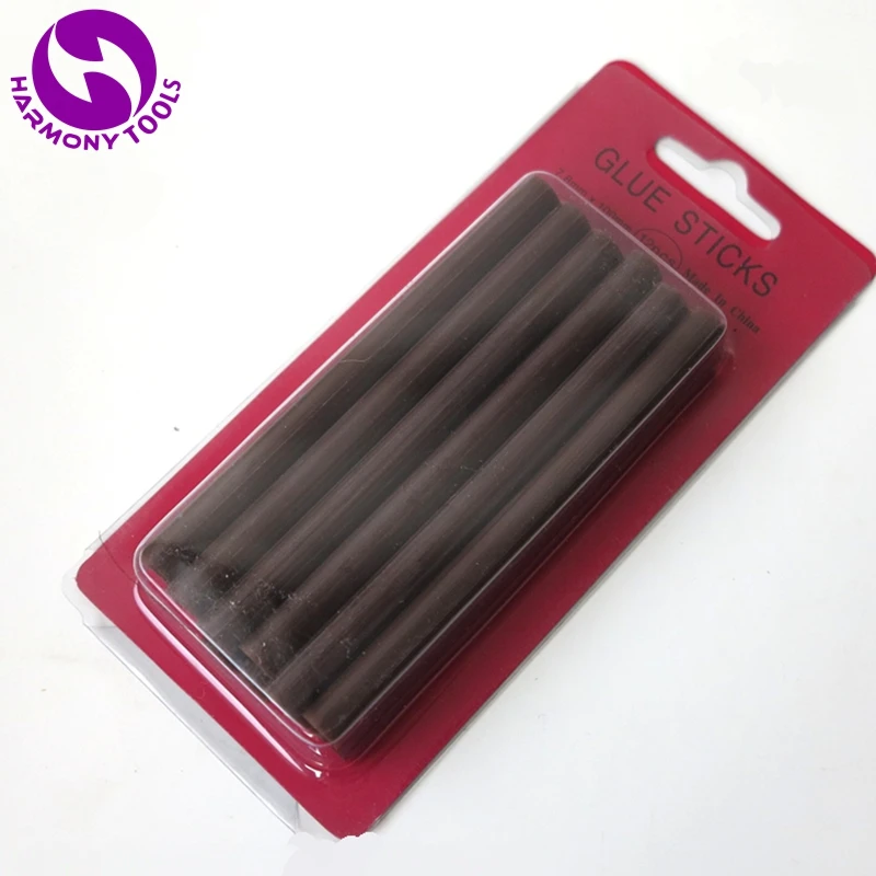 HARMONY Free Shipping 24 Pieces 7.5mm x 100mm small hot melt glue stick for fusion keratin bond hair extensions