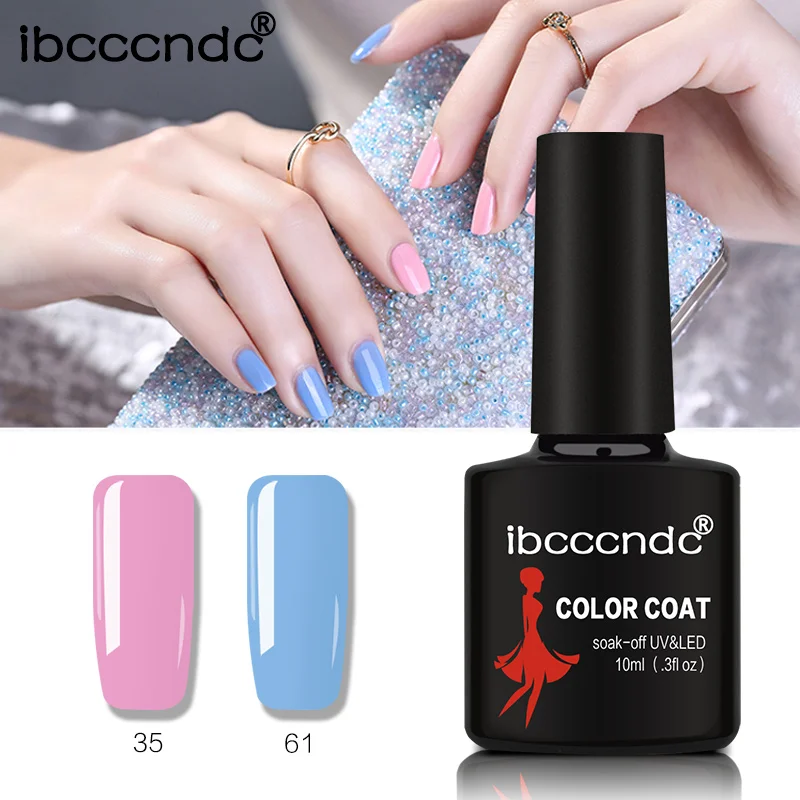 

Ibcccndc Varnish 10ml Semi Permanent Nail Gel Polish UV Gel LED Lamp Manicure Lacquer Soak Off Long Lasting Nail Art Gel
