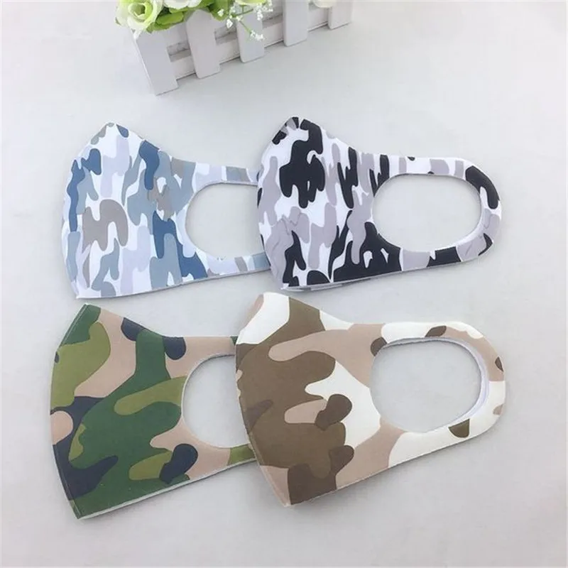 

Camouflage Printing Disposable Mouth Mask Unisex Anti-dust Windproof Mouth Mask Ear Hanging Respirator Protective
