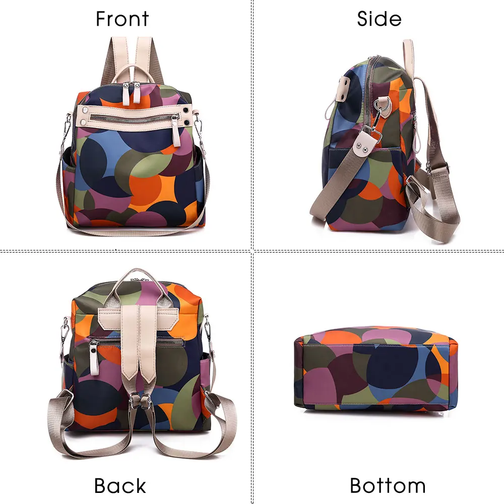 Новая печать водонепроницаемый рюкзак Oxford для женщин путешествия ноутбук рюкзак школьные сумки для подростковые рюкзак для девочки Mochila