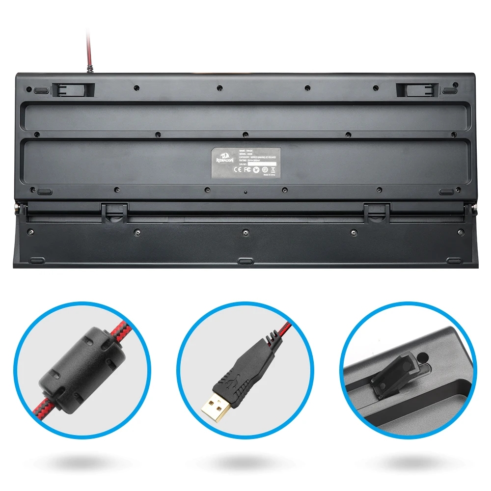 Redragon S102 USB игровая мембранная клавиатура коврик для мыши combos 104 стандартные